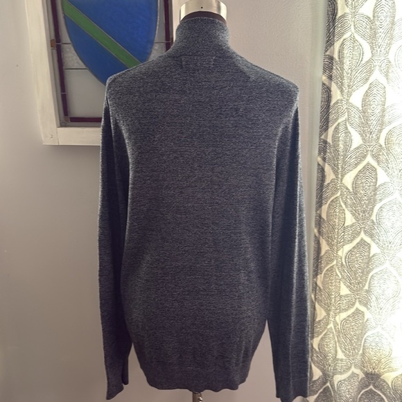 Banana Republic NWT Quarter Zip Mock Neck Sweater SZ Medium - Picture 5 of 9
